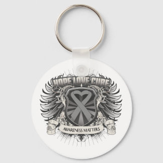Porte-clés Cerveau Tumeur Espoir Amour Cure