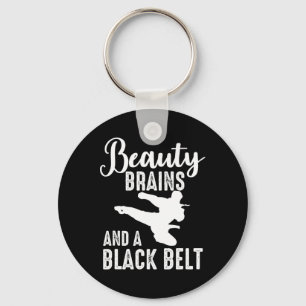 Porte-clés Cerveaux De Beauté mixed martial art Et Une Ceintu