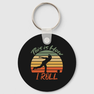 Porte-clés C'est ainsi que je roule Bowling Vintage Pin Ball