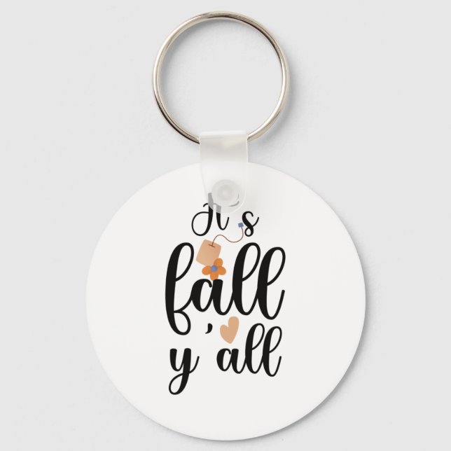 Porte-clés C'est automne, mignon Teabag (Recto)