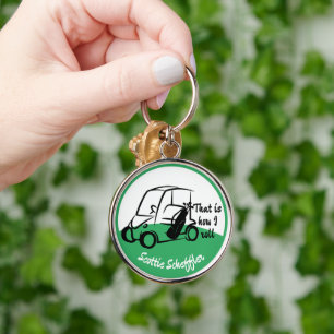 Porte-clés C'est comme ça que je roule Golf Pun Porte - clé p