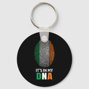Porte-clés C'est Dans Mon Adn Irlande Drapeau Irlandais Cadea
