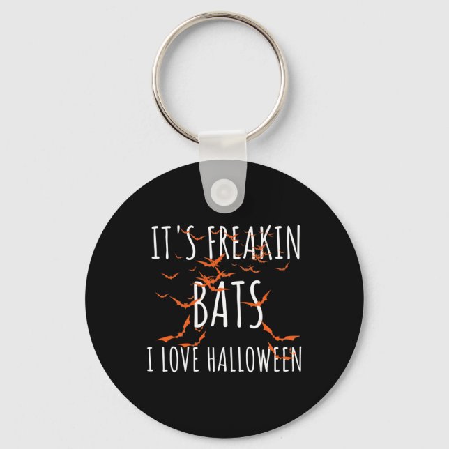 Porte-clés C'est Freakin Ts I Love Halloween Fun Ts Citation (Recto)