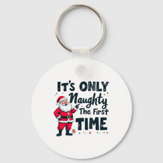 Porte-clés C'est juste coquin la première fois Santa Christ d
