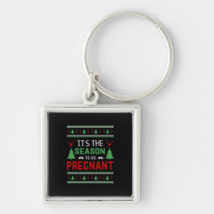 Porte-clés C'Est La Saison D'Être Enceinte Noël Drôle