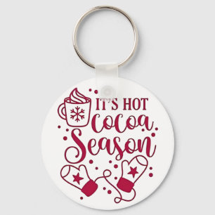 Porte-clés C'est la saison du chocolat chaud Cacoa Noël 