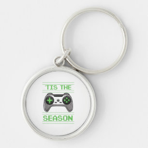 Porte-clés C'est la saison Jeux vidéo Noël Xmas Joueur
