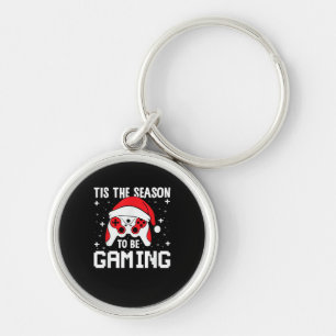 Porte-clés C'est la saison pour le rythme de Noël du gamer