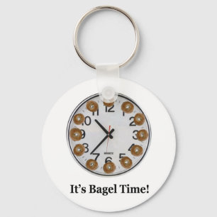 Porte-clés C'est l'heure des Bagels !