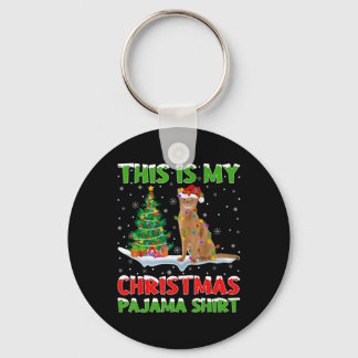 Porte-clés C'est ma chemise de pyjama de Noël Noël