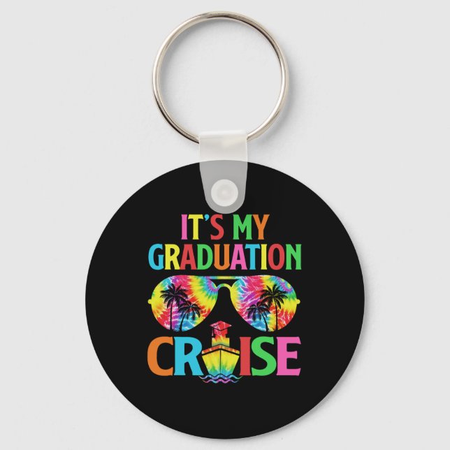 Porte-clés C'est ma croisière de remise de diplôme Croisière  (Recto)