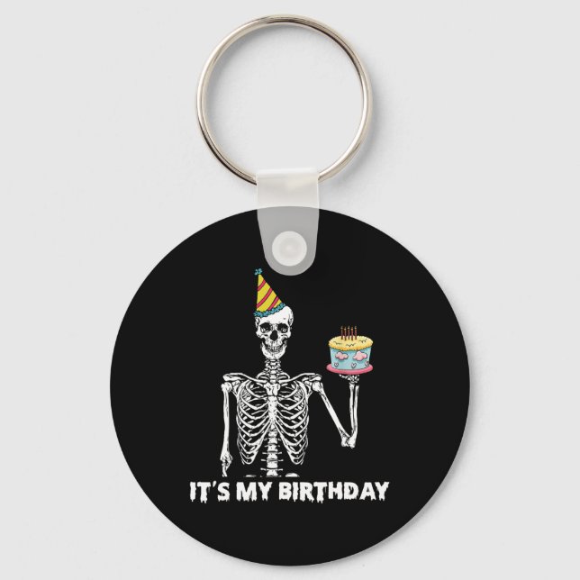 Porte-clés C'est ma fête d'anniversaire Joyeux anniversaire d (Recto)