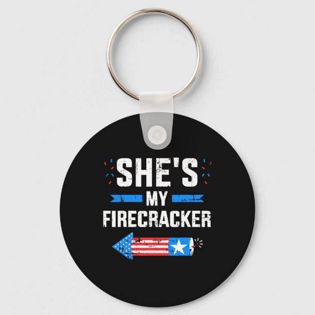 Porte-clés C'est ma partenaire de jumelage de Firecracker pou (Recto)