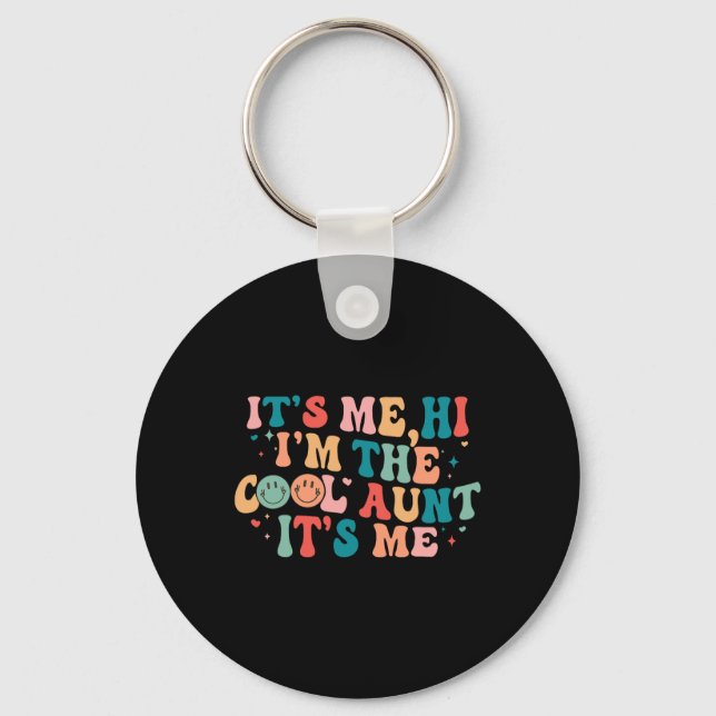 Porte-clés C'est moi Bonjour Je suis la Cool Tante C'est moi  (Recto)