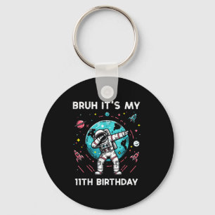 Porte-clés C'est mon 11ème anniversaire Astronaute Dab 11 Ann