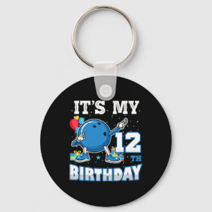 Porte-clés C'est mon 12e anniversaire Dabbing Bowling 12 ans