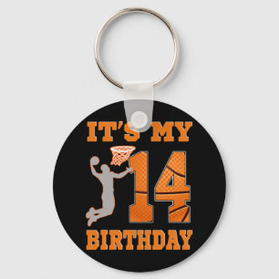 Porte-clés C'est mon 14e anniversaire Bysketbyll Dunk Boy 14