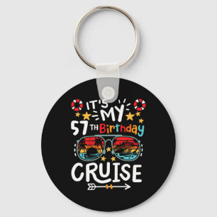 Porte-clés C'est mon 57e anniversaire Croisière Vacances Trop