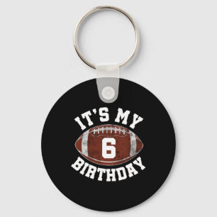 Porte-clés C'est mon 6ème anniversaire garçon de 6 ans joueur