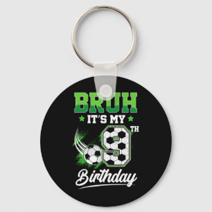 Porte-clés C'est mon 9e anniversaire garçon fan de sport 9 an