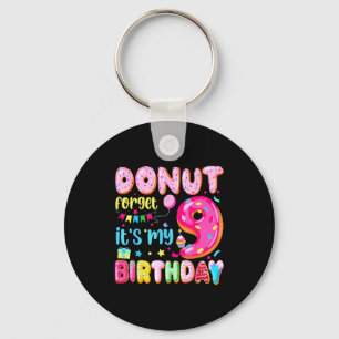 Porte-clés C'est mon 9e anniversaire N'oublie pas Pun Anniver