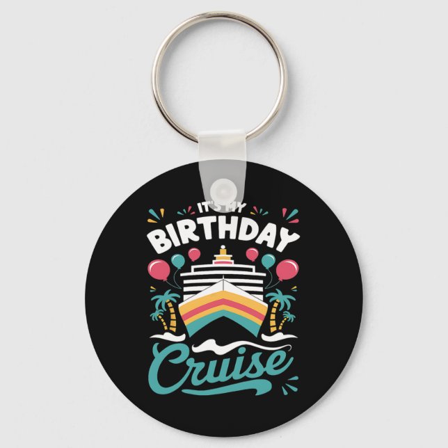 Porte-clés C'est mon anniversaire Croisière Vacances Annivers (Recto)