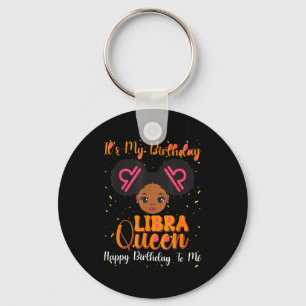 Porte-clés C'est mon anniversaire Reine de la Balance Joyeux