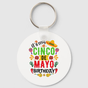 Porte-clés C'est mon Cinco De Mayo Anniversaire Funny Cinco D