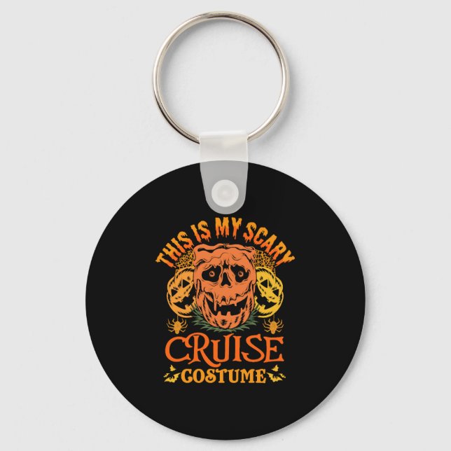 Porte-clés C'Est Mon Costume De Croisière Effrayant Halloween (Recto)