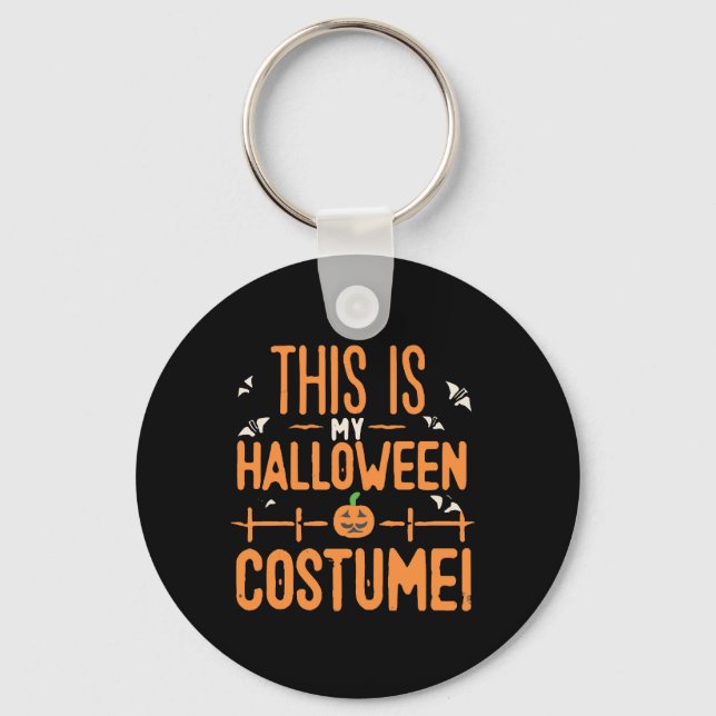 Porte-clés C'est mon costume d'Halloween  (Recto)