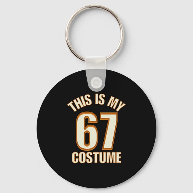Porte-clés C'est mon costume d'Halloween 67 paresseux Brainro (Recto)
