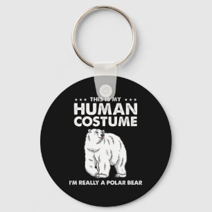 Porte-clés C'est mon costume humain Je suis vraiment un ours