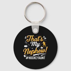 Porte-clés C'est mon neveu hockey sur glace tante gardien de