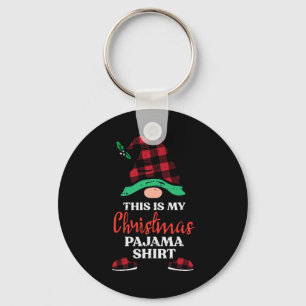 Porte-clés C'Est Mon Noël Gnome Xmas Plaid Hommes Femmes Ki