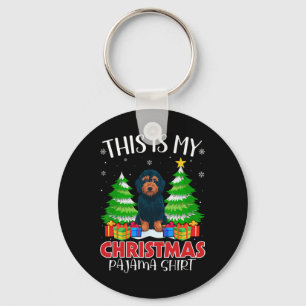 Porte-clés C'Est Mon Pajama Labradoodle Chien De Noël Xmas P