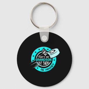 Porte-clés C'est mon petit-fils sur ce terrain de hockey sur
