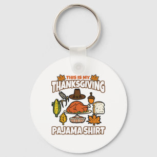 Porte-clés C'Est Mon Pumpki De Pjama De Thanksgiving