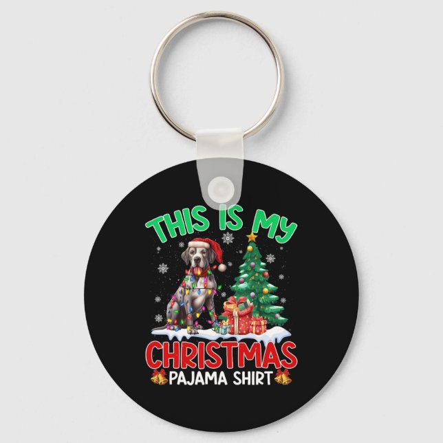 Porte-clés C'Est Mon Pyjama De Noël De Grands Amoureux de les (Recto)