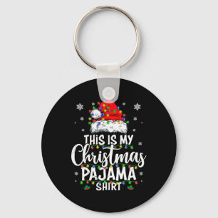 Porte-clés C'est mon pyjama de noël éclairant les hommes les