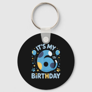Porte-clés C'est My 6th Birthday Kids Celebration Fun Party O