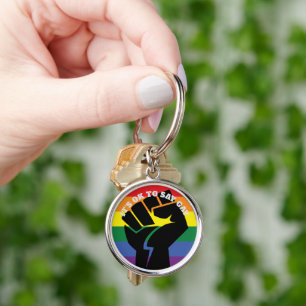 Porte-clés C'est Ok De Dire Gay Trans Droits et Égalité Gay B