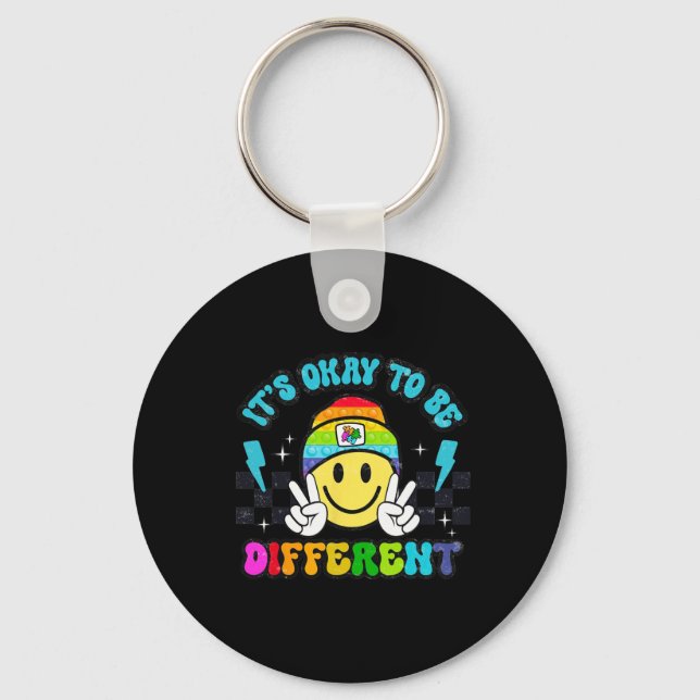 Porte-clés C'est Okay Pour Être Différent Puzzle de Visage So (Recto)