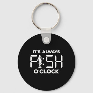 Porte-clés C'est Toujours Poisson à l'Horloge Drôle Pêche