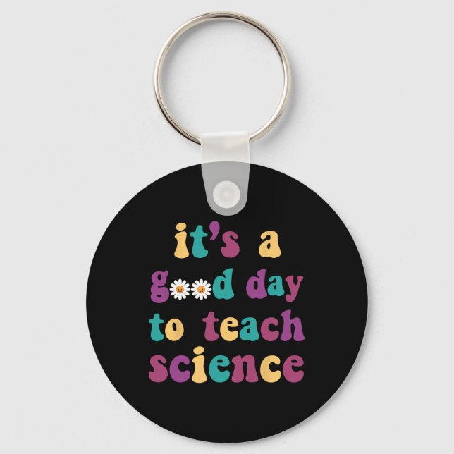 Porte-clés C'est un bon jour pour enseigner la science drôle  (Recto)