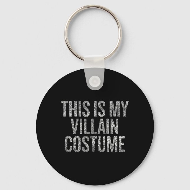 Porte-clés C'est un costume de méchant, drôle, soirée Hallowe (Recto)