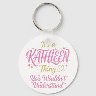 Porte-clés C'est un truc Kathleen Rose Gold Femme Cadeau