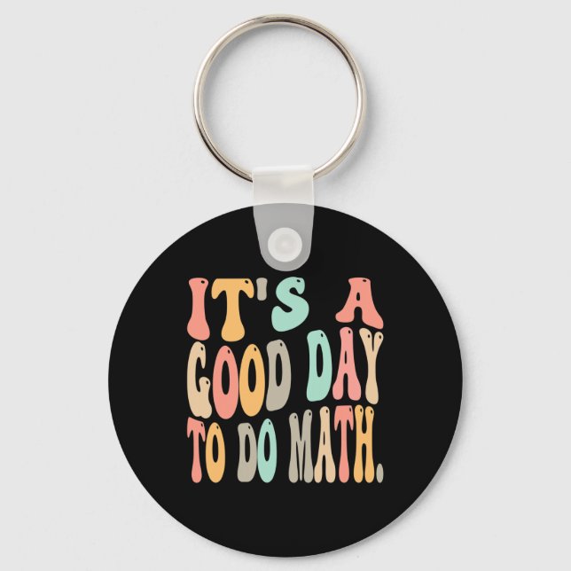 Porte-clés C'est une bonne journée pour faire des maths pour  (Recto)