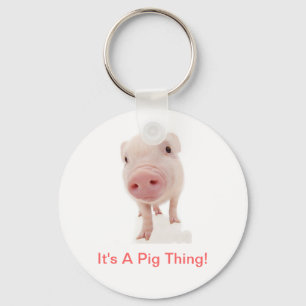 Porte-clés C'est une chose de porc
