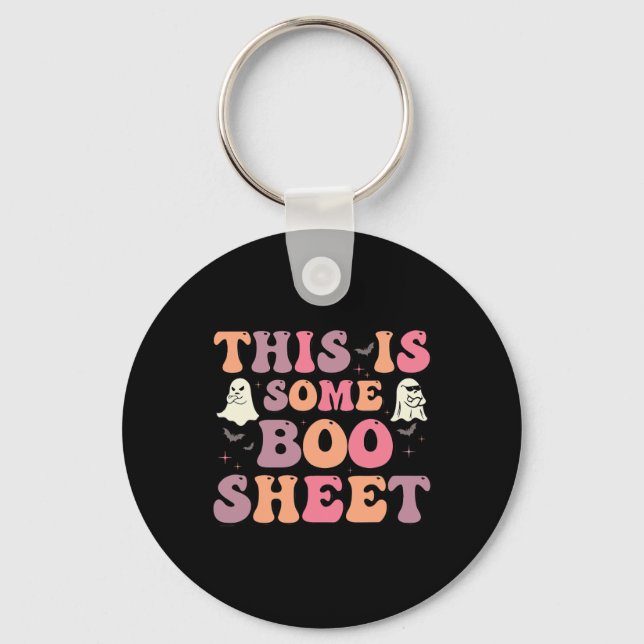 Porte-clés C'Est Une Feuille De Boite Halloween Ghost Funny P (Recto)