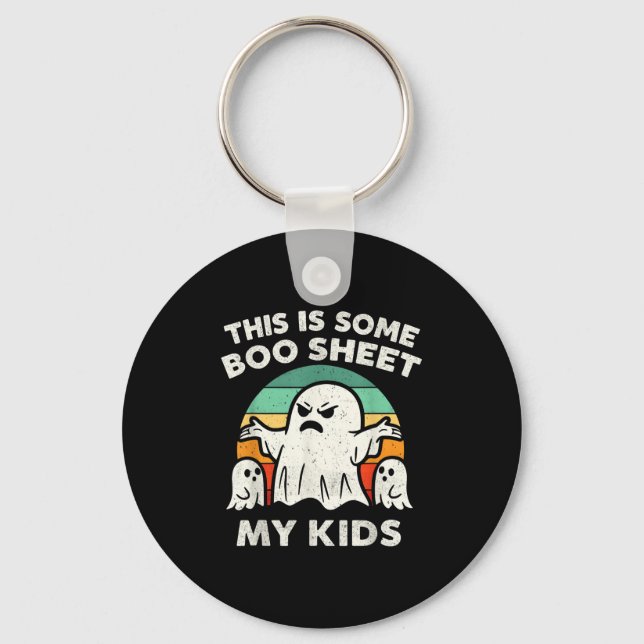 Porte-clés C'Est Une Feuille De Boite Mes Enfants Fantôme Rét (Recto)